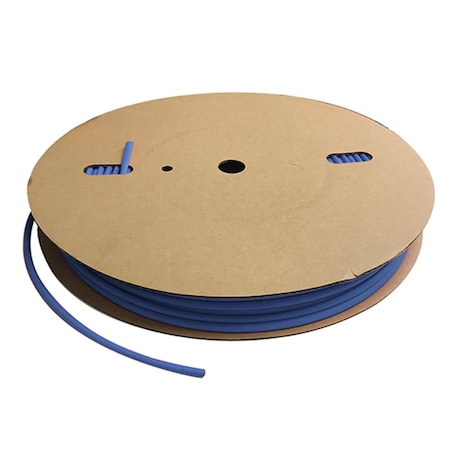 Heat Shrink Tube, Thin Wall, 2:1 I.D. Shrink Ratio, 1/16 in I.D. Before Shrinking, Blue, 500 ft